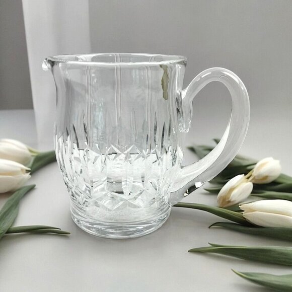 Waterford Crystal Ireland Glass Water Pitcher 36 Oz Handmade Clear Cut - Picture 2 of 14